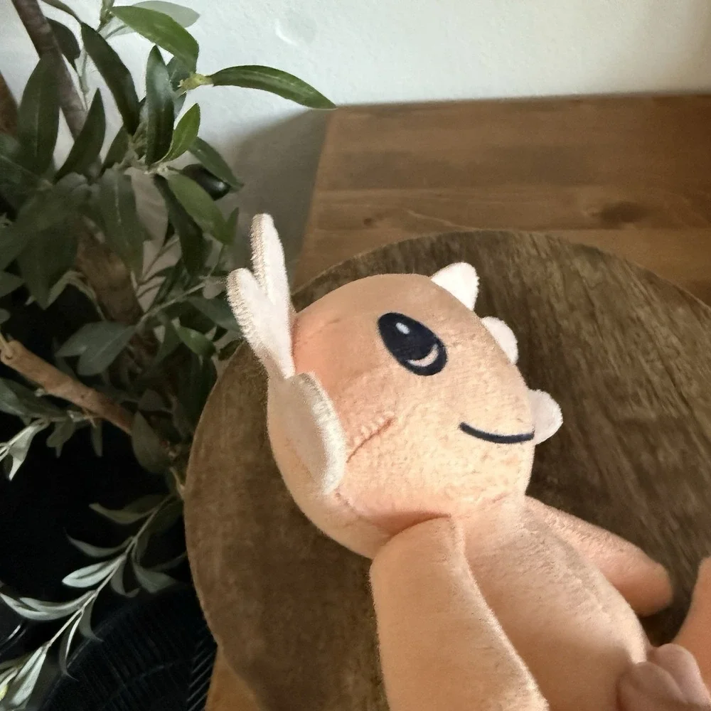 Axolotl Plush Salmon Pink Salamander Stuffed Animal Toy Ideal Toy Direct Cute 8